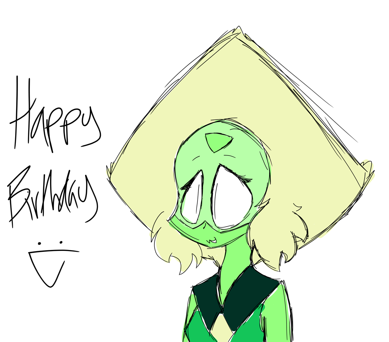 Just wanted to participate in this birthday thing- Happy birthday. Take this Peridot