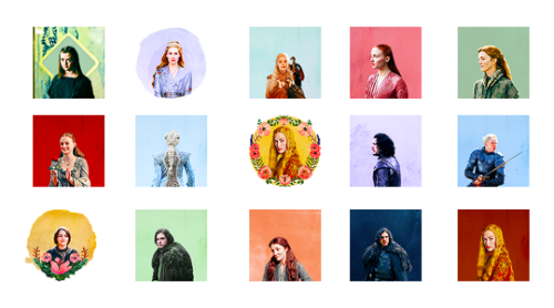 highvalyrian: 52 Icons + 4 House Stark Headers and 1 PSD as a celebration for hitting 13.5k fol