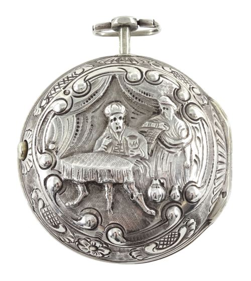 ltwilliammowett:Pocket watch in a silver case, by James Richards, London 1793 This beautiful piece s