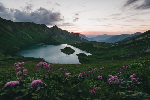 Chasing the last light at Lake Schrecksee in the German Alps.Instagram & Facebook