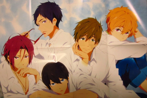 Los chicos de Free! (y Gou-chan) en los últimos números de las revistas de anime.