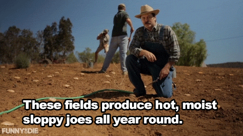 tastefullyoffensive:Video: Nick Offerman Shows Off His Pizza Farm