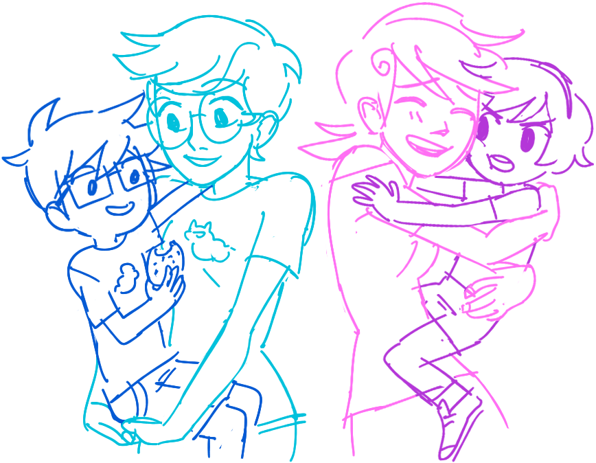 geneoweenbelcher:  putoshop:  redraws of some really bad doodles from last year B)