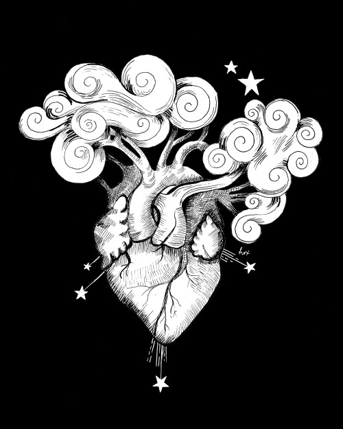I love this tattoo interpretation of The Heart from my Lenormand Deck! If you want to tattoo any of 