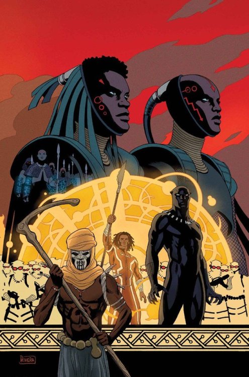 superheroesincolor:  Black Panther covers by Paolo Rivera    //  Marvel Comics  Get the comics here  [Follow SuperheroesInColor faceb / instag / twitter / tumblr / pinterest]   Wakanda