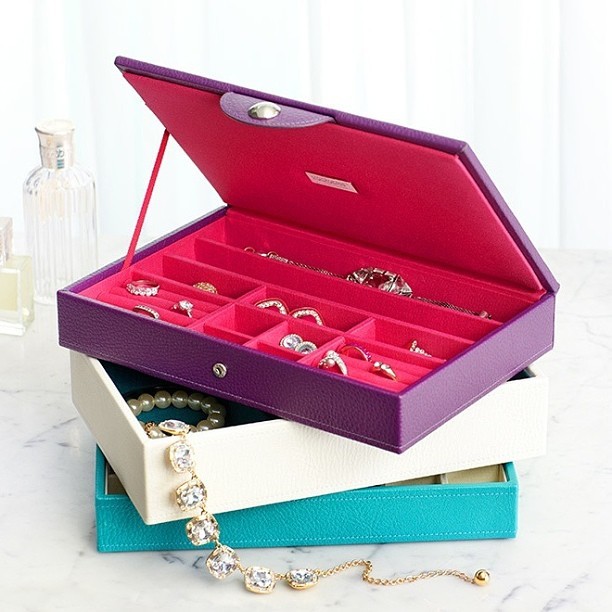 Stack ‘em up: You can never have too many of Wolf Designs’ luxe jewelry boxes for the ultimate pop of color!