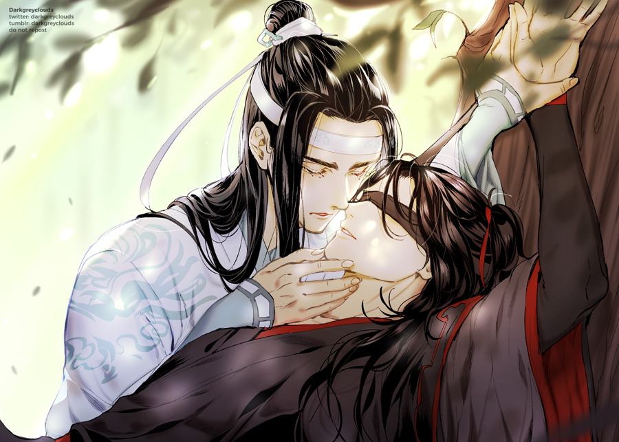 Ineffablebfs 💚Read Guardian🖤 on X: Kisses ~ #MDZS #MoDaoZuShi #WangXian / X