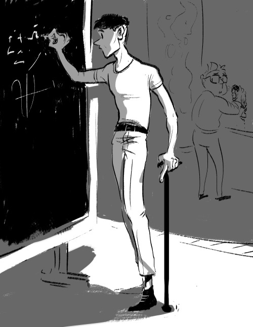 geniusbee:did u kno: hermann doesn’t normally wear grampa clothes but he was banned from wearing t-s
