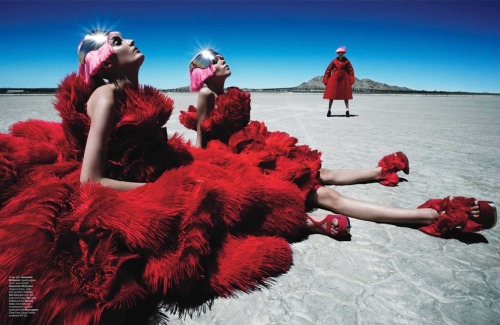 fashiondestruction92: W Magazine August 2012 “Fierce Creatures” Feat. Zuzanna Bijoch, Meghan Coll