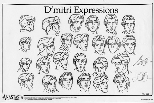 animationandsoforth: Model sheets for Anastasia 