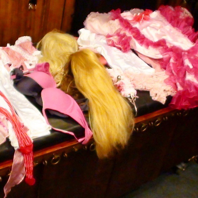 It takes a lot of gear to make a #sissy #crossdresser look good for the cameras!