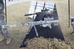 radiocheckover:  Some rifle’s the Sniper Instructors at Fort Benning put on display. Shots by Canon.