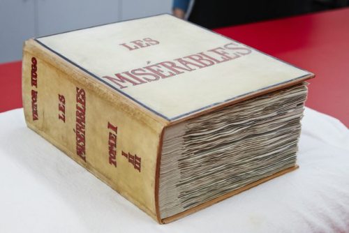 annabellioncourt: lesmisoz: The original Les Miserables manuscript arrives in Melbourne. T