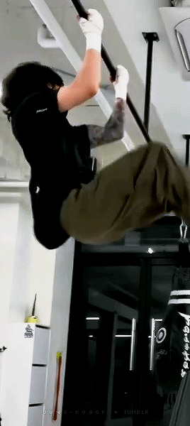 Jungkook Doing Pull-up For Anon