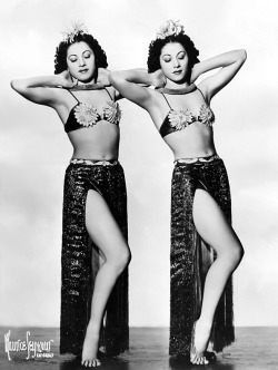 The Denovi Twins Vintage Promo Photo Dated From November 1939.. 