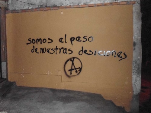 La Paz, Bolivia: Poster against civilization &amp; graffiti action in solidarity with anarchist comr
