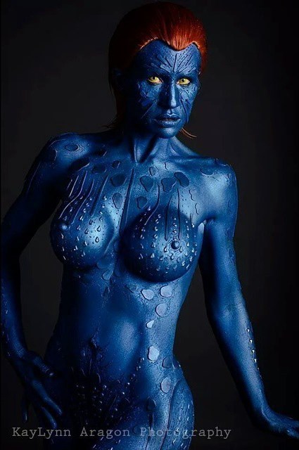 Porn awesomecosplaygirls:Mystique cosplay by KayLynn photos