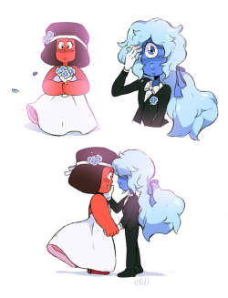 e021: I have still yet to process everything that’s happened but here have a few wedding doodles ❤️💙