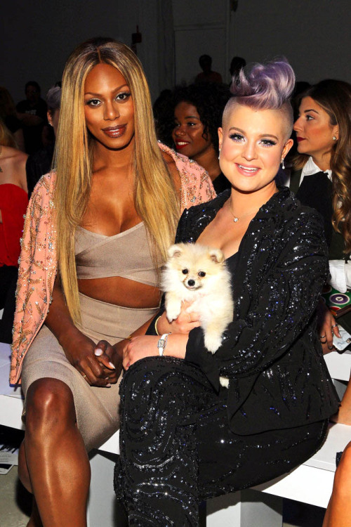 soph-okonedo:    Laverne Cox and Kelly Osbourne attend the Idan Cohen fashion show during Spring 2016 New York Fashion Week: The Shows at The Gallery, Skylight at Clarkson Sq on September 11, 2015 in New York City   