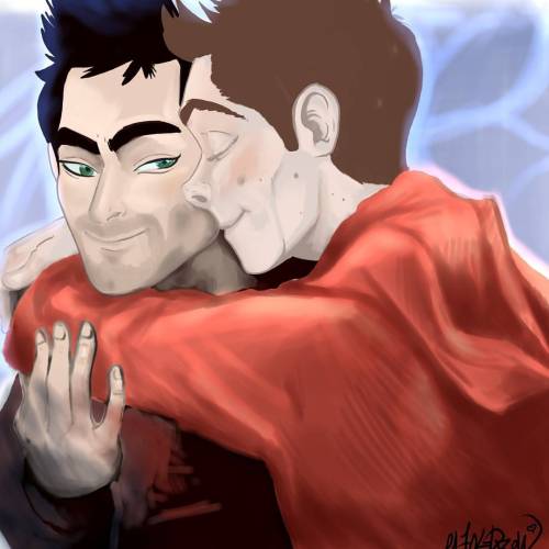 #sterek #piúvelocepossibile #fanart #derekhale #stilesstilinski #teenwolffanart #paintoolsai