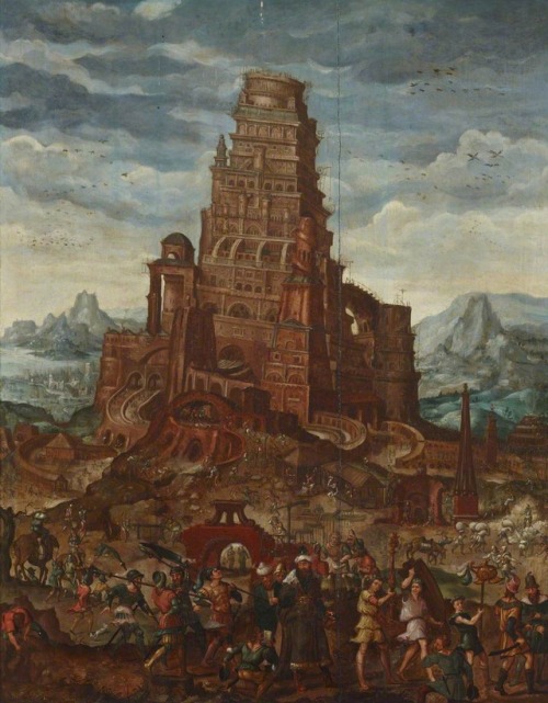 Unknown painter, The Tower of Babel, 17th century, oil on panel, 69 x 55 cm., National Trust, Angles