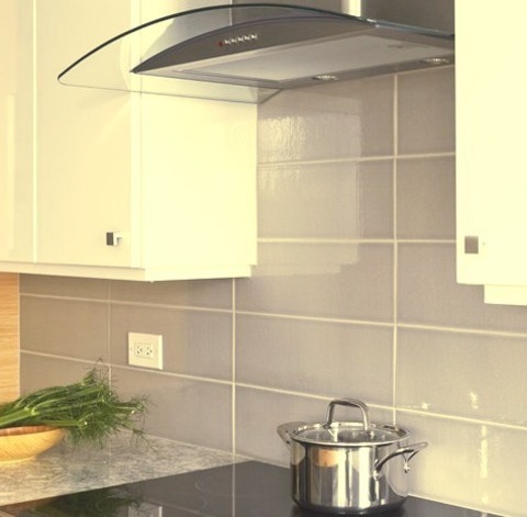 Enclosed Kitchen In ChicagoInspiration For A Small Modern Galley Kitchen Remodel With Porcelain Tile,