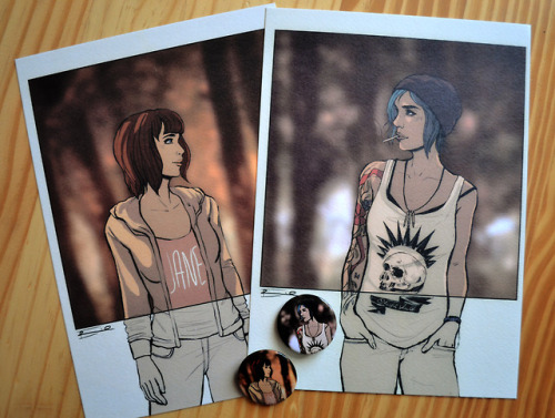 As I finished all the chloe prints I decided to do new prints but in a different size (A5) and I als