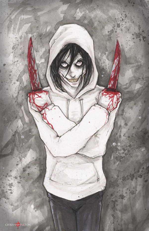 Jeff the Killer, an art print by GlitchWitch.jpg - INPRNT