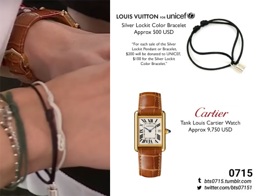 BTS FASHION/STYLE FINDER — 190410  Taehyung : Cartier - Tank Louis Cartier