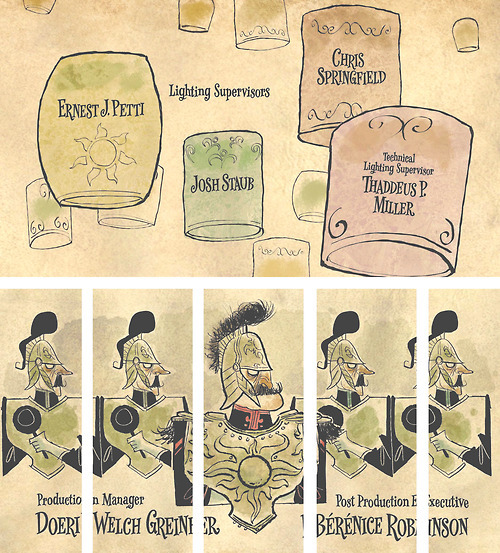 cartoonretro:  Beautiful drawings by Shiyoon K From the Tangled credit sequence. 