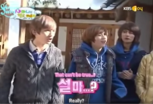 KBS Staff: I want a baby.SHINee: I’m baby.