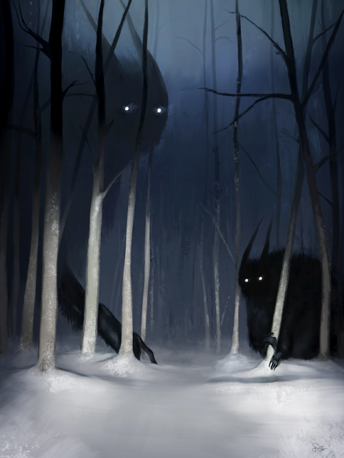 “Woodsmen”.Keep your lights on in these cold nights, or you may wander dreamlessly through the dark 