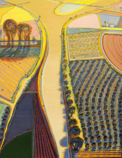 River Intersection by Wayne Thiebaud