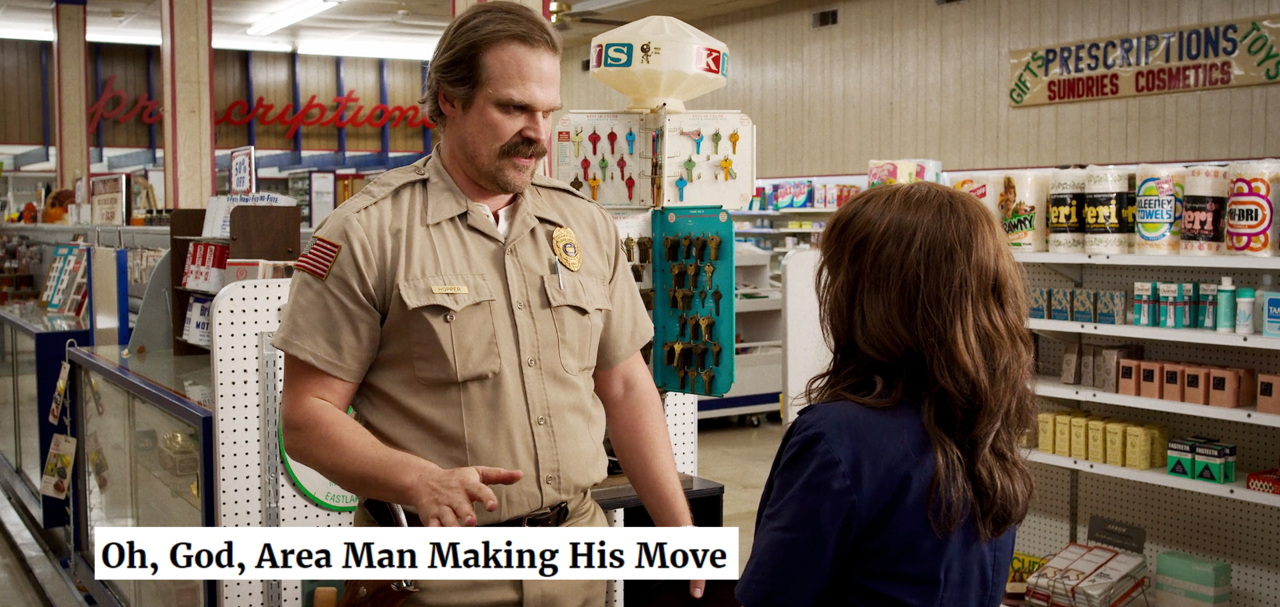 blairwitchz:  stranger things season three+ the onion headlines  