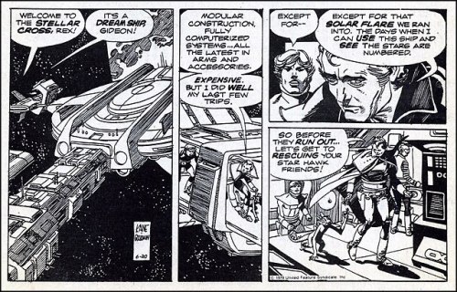 Gil Kane’s Star Hawks, a daily comic strip published in 1977, after the pop culture defining hit of 