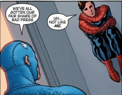 earthsbestdefenderstark:We’re always talking about Tony and Peter’s relationship but I would just like to also get Steve and Peter’s relationship out there too.