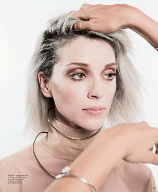 virginalvalour:  St. Vincent for Under The Radar // Photographer: Tommy Kearns 