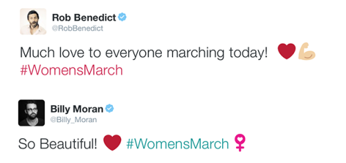 SPN Family Supports Women’s March Worldwide@@ruthieconnell @bobberens​ @thisfeliciaday @robben