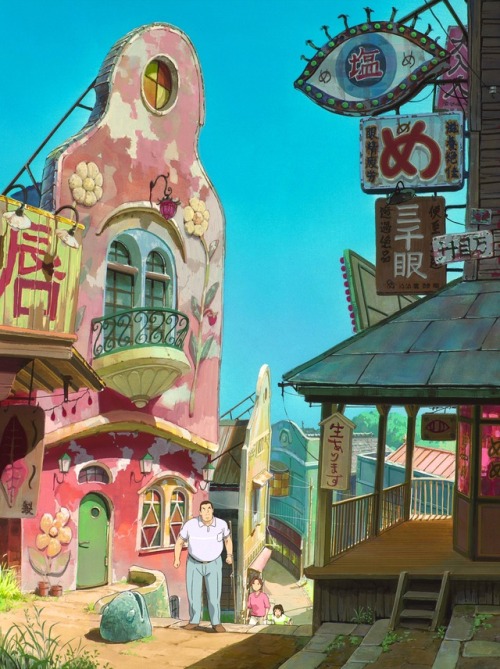 ghibli-collector:Spirited Away In Pan Shots - Dir. Hayao Miyazaki (2001)