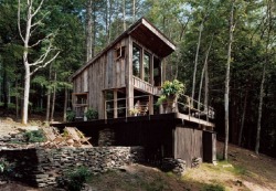mountainhomes:Salvaged Wood Cabin omg  i