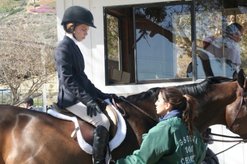 Pep talk before entering the ring