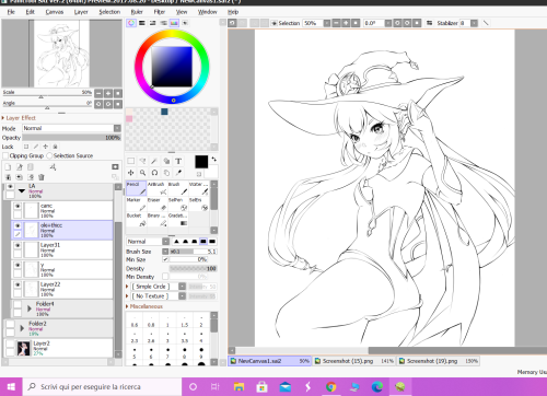 Mona from Genshin Impact, work in progress!! Here’s the lineart ;w;