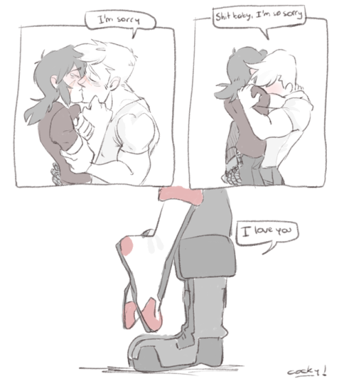 cockismybusiness: “Time to make up for the crying with some kisses.” - Shiro, #vprp 