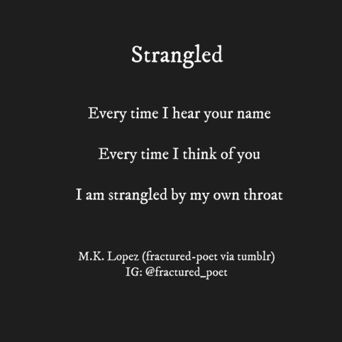 I can’t breathe when I say your name