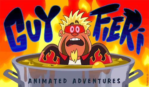 the-real-skye: an-actual-stone: unrepentantnerdshit: hannecke: Concepts for a Guy Fieri animated sho
