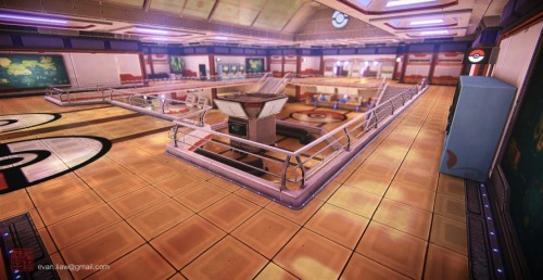 themomentstealer:  hansmadness:  theomeganerd:  Pokemon Pokecenter Imagined in Modern 3D by Evan Liaw   omg 