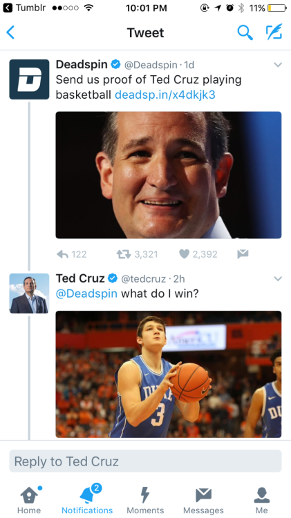 andthenthentherewerenone: strict-constitutionalist: I love how snarky Ted Cruz has gotten. This guy 