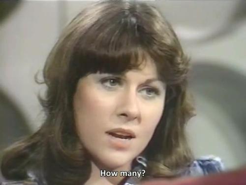 spockvarietyhour: Sarah Jane Smith is not impressed