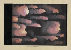 artist-klee:  Fugue in red via Paul KleeSize: