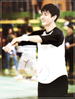 unmyung-deactivated20140708:  badminton never looked better   Son :&ldquo;)